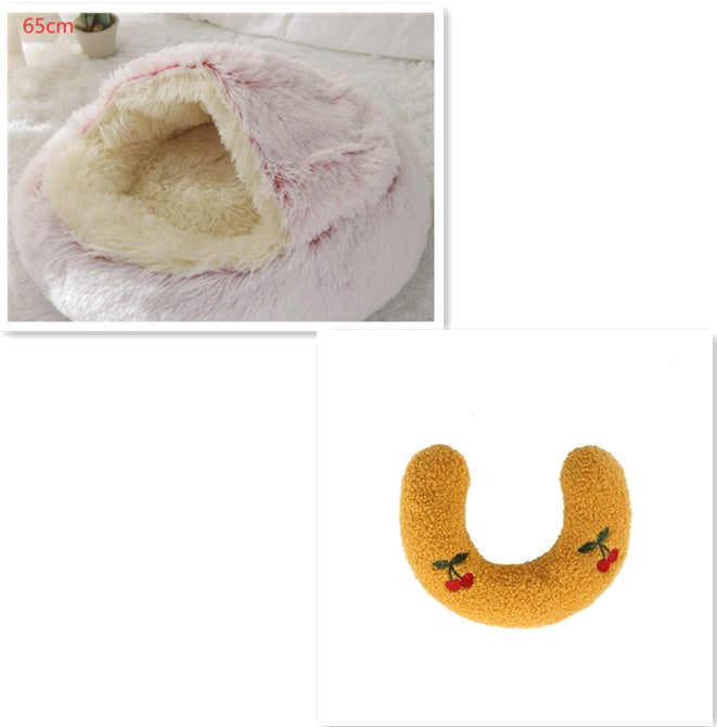 TopTrendyProduct Dog And Cat Round Plush Warm Bed House ZAG Pet Supplies