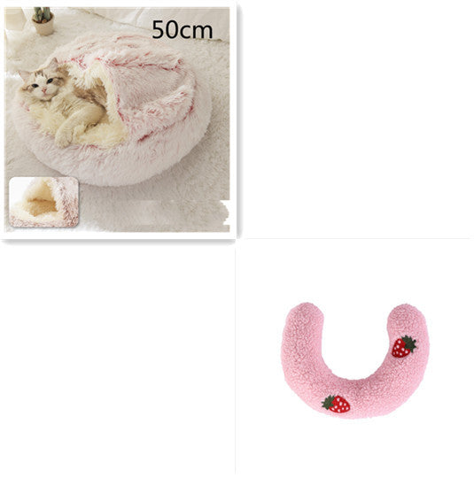TopTrendyProduct Dog And Cat Round Plush Warm Bed House ZAG Pet Supplies