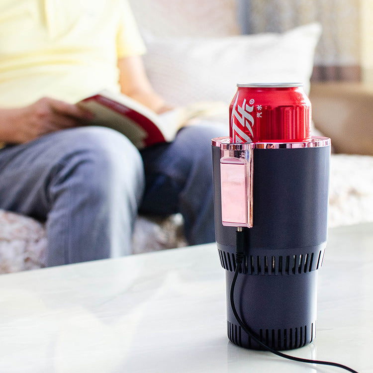 2 In1 Car Heating Cooling Cup Holder 12V Digital Temperature Display - - #tag1#