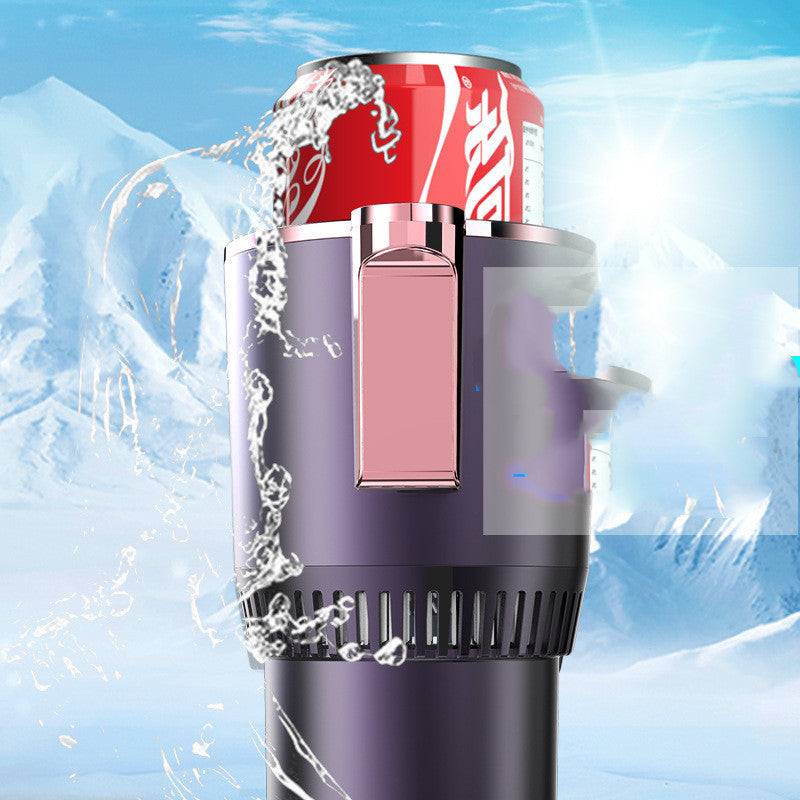 2 In1 Car Heating Cooling Cup Holder 12V Digital Temperature Display - - #tag1#
