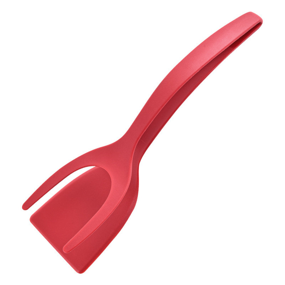 2 In 1 Grip And Flip Spatula Tongs Overturned Kitchen Accessories - - #tag1#