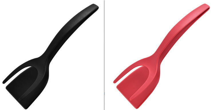 2 In 1 Grip And Flip Spatula Tongs Overturned Kitchen Accessories - - #tag1#