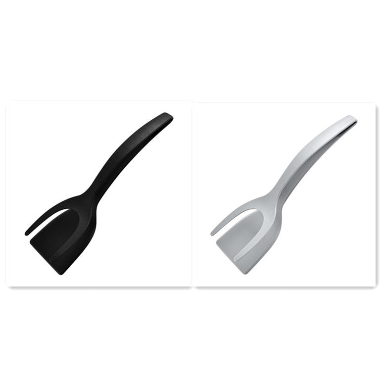 2 In 1 Grip And Flip Spatula Tongs Overturned Kitchen Accessories - - #tag1#