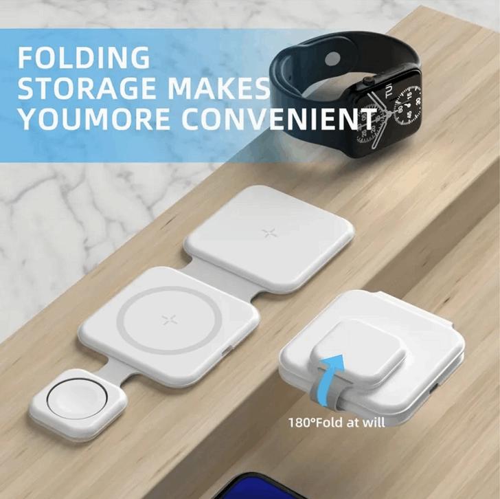 3-in-1 Magnetic Wireless Charging Station - Power Adapters & Chargers - #tag1#