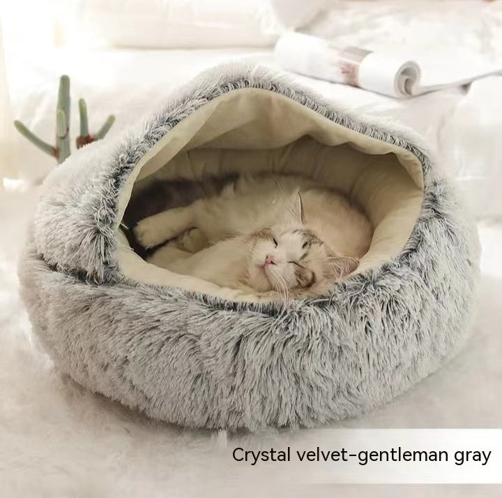 TopTrendyProduct Dog And Cat Round Plush Warm Bed House ZAG Pet Supplies