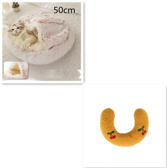 TopTrendyProduct Dog And Cat Round Plush Warm Bed House ZAG Pet Supplies