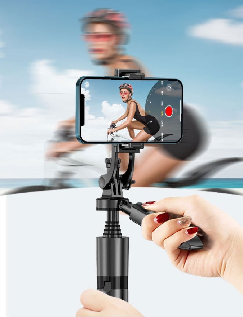 360° AI Face Tracking Phone Holder with Hand Gesture Recognition and Tripod - - #tag1#