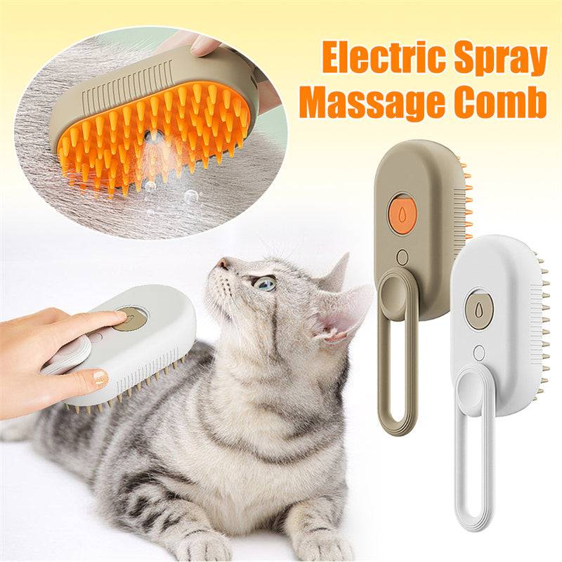 3 In 1 Electric Spray Hair Brushes For Massage Pet Grooming - Pet Grooming Supplies - #tag1#