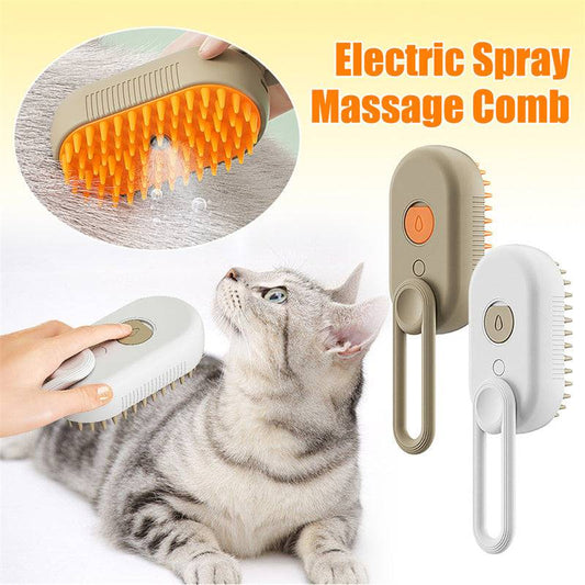 3 In 1 Electric Spray Hair Brushes For Massage Pet Grooming - Pet Grooming Supplies - #tag1#