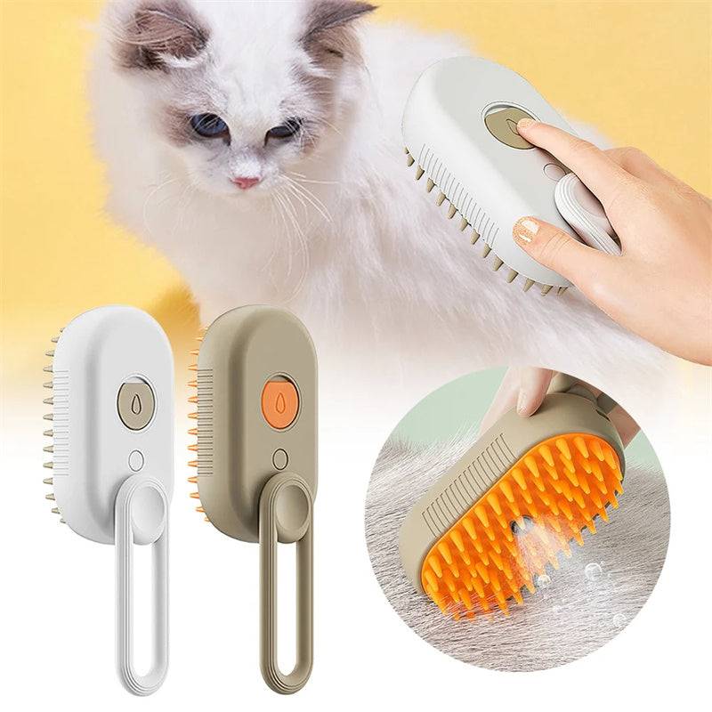 3 In 1 Electric Spray Hair Brushes For Massage Pet Grooming - - #tag1#