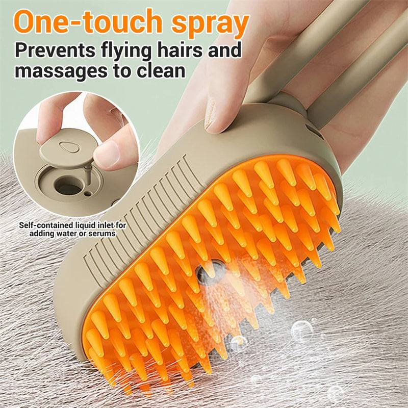 3 In 1 Electric Spray Hair Brushes For Massage Pet Grooming - - #tag1#