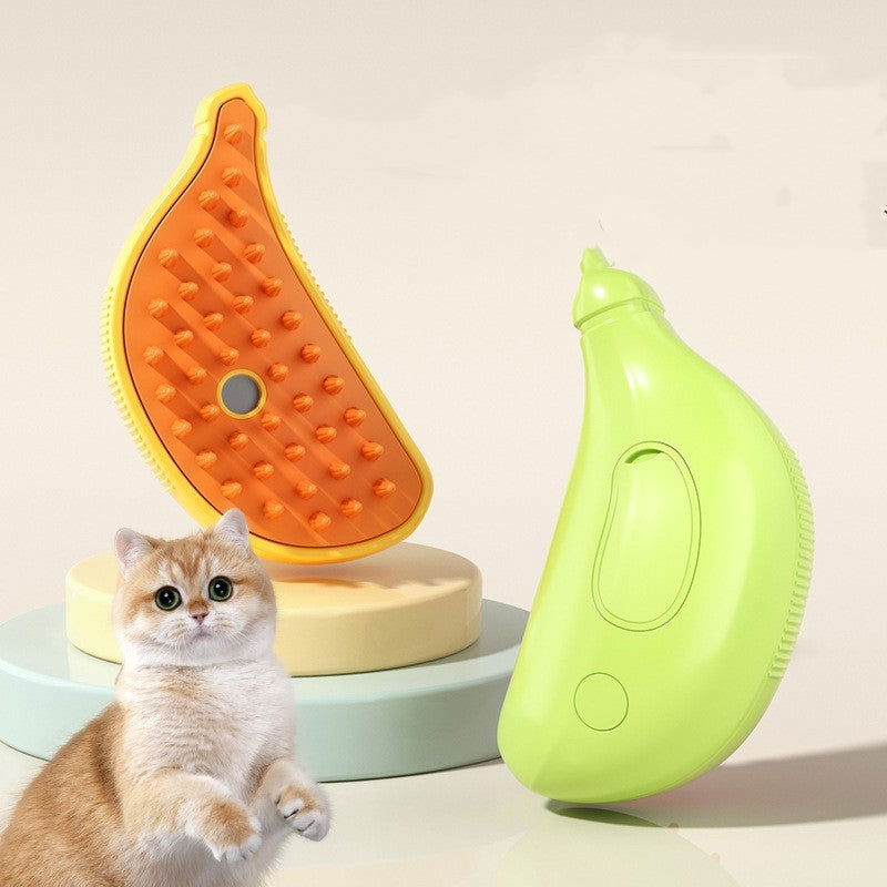 3 In 1 Pet Steam Brush Cat Dog Beauty Comb Hair Removal - - #tag1#