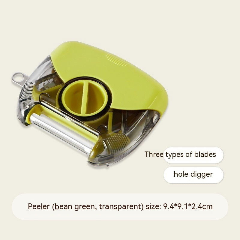 3 In 1 Stainless Steel Peeler Multifunctional Tool Kitchen - - #tag1#