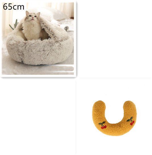 TopTrendyProduct Dog And Cat Round Plush Warm Bed House ZAG Pet Supplies