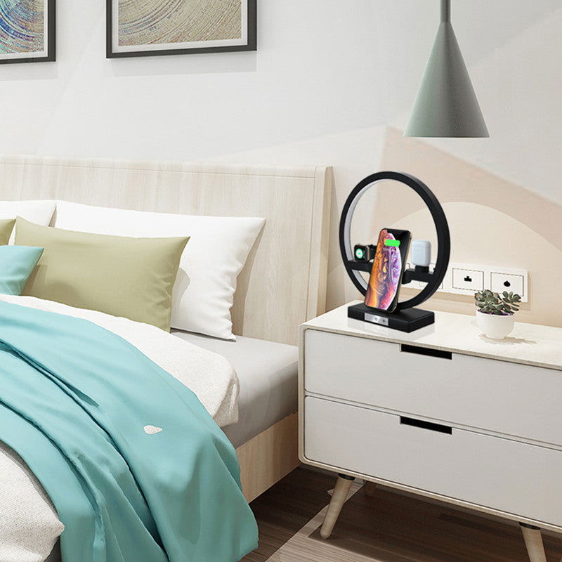 4-in-1 Wireless Charging Bedside Lamp - - #tag1#