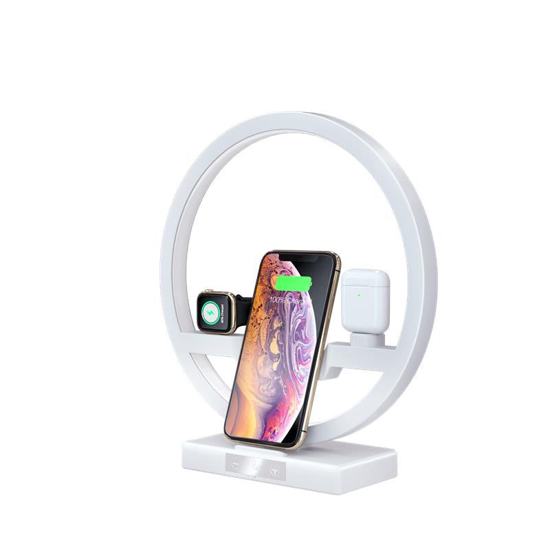 4-in-1 Wireless Charging Bedside Lamp - - #tag1#