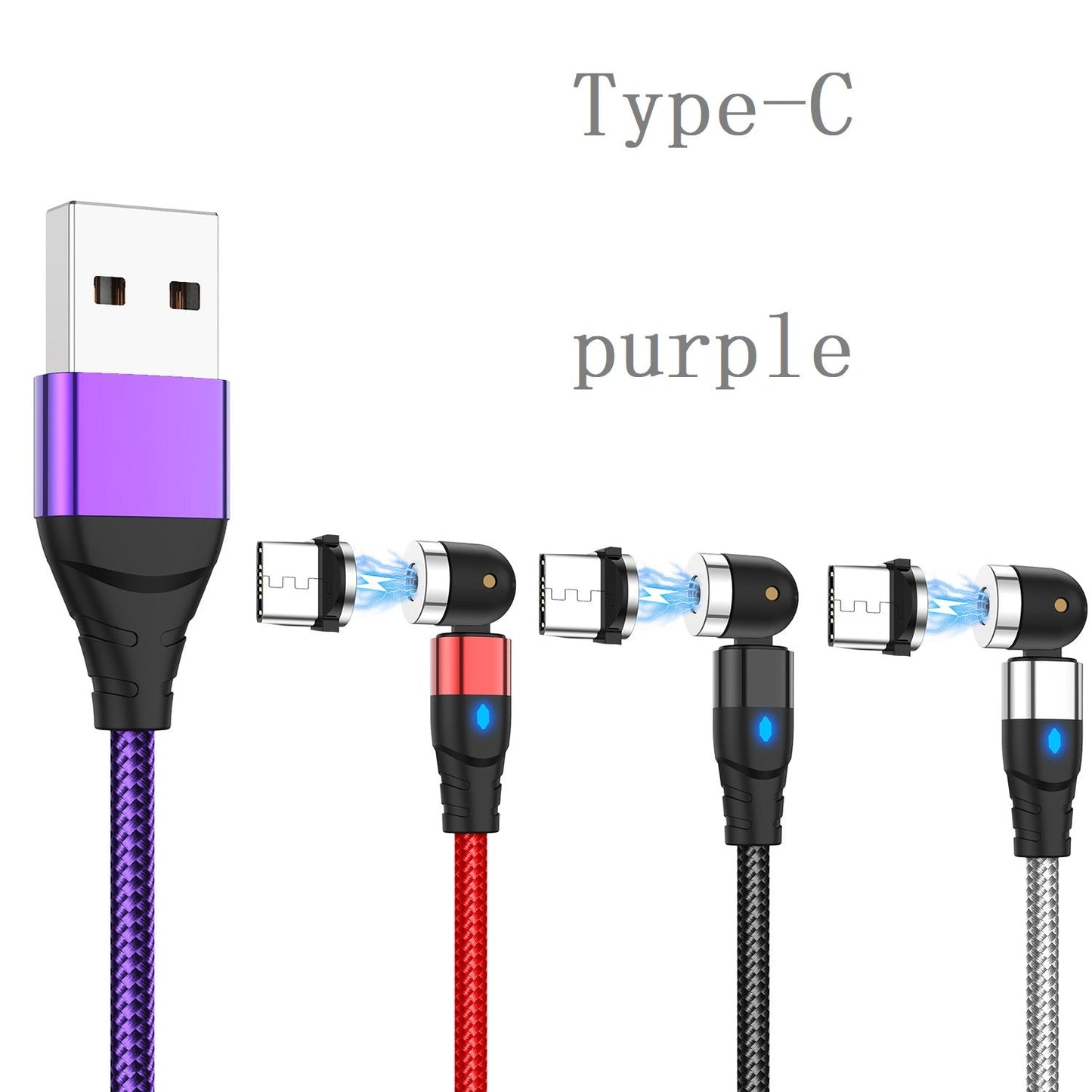 540° Rotating Magnetic Charging Cable for Android, iOS, and Type-C Devices - - #tag1#