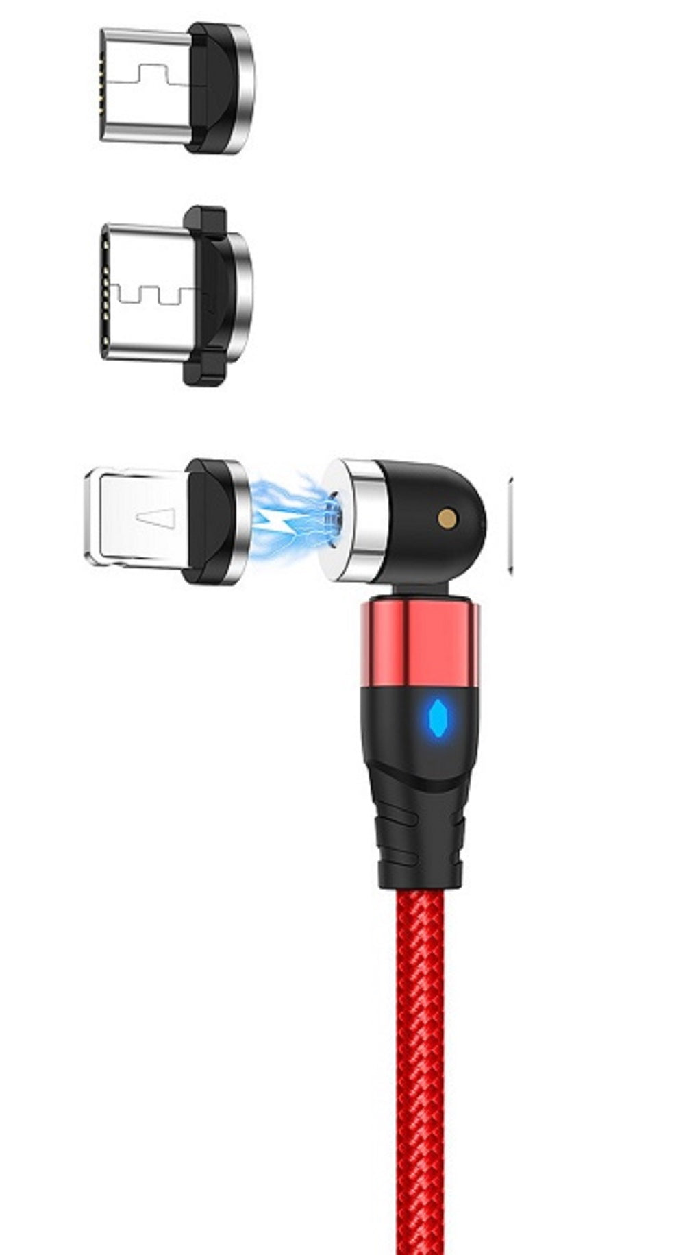 540° Rotating Magnetic Charging Cable for Android, iOS, and Type-C Devices - - #tag1#