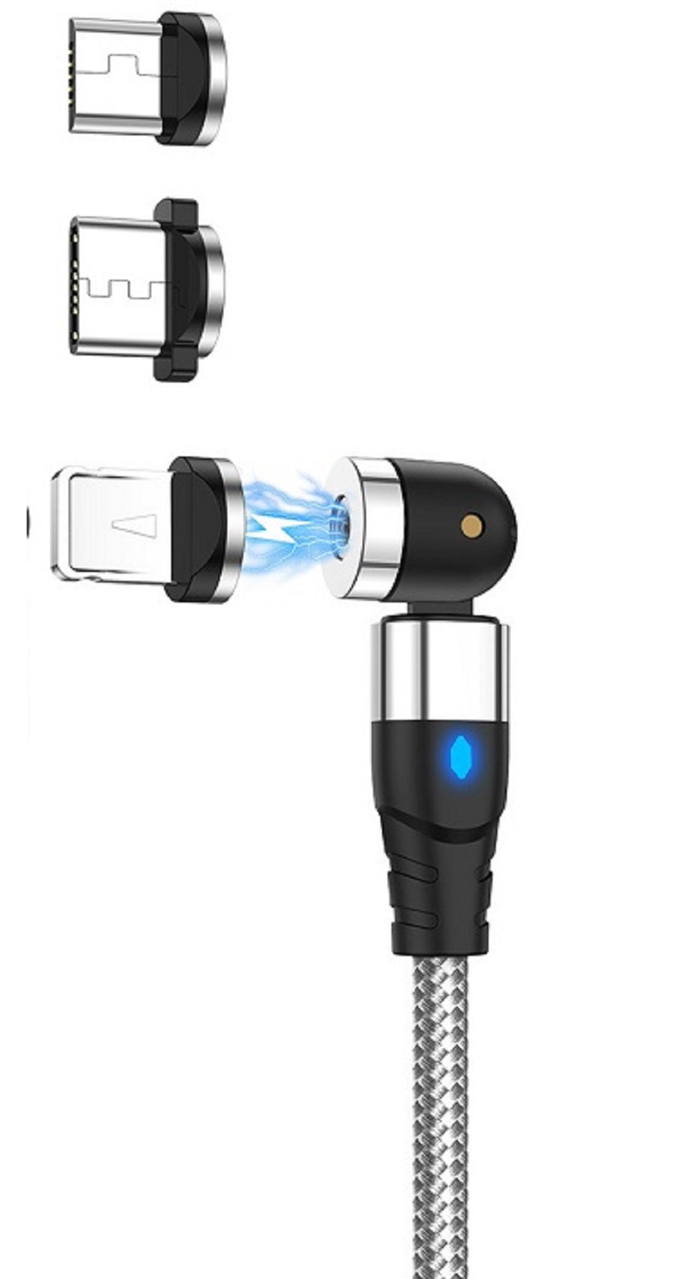 540° Rotating Magnetic Charging Cable for Android, iOS, and Type-C Devices - - #tag1#