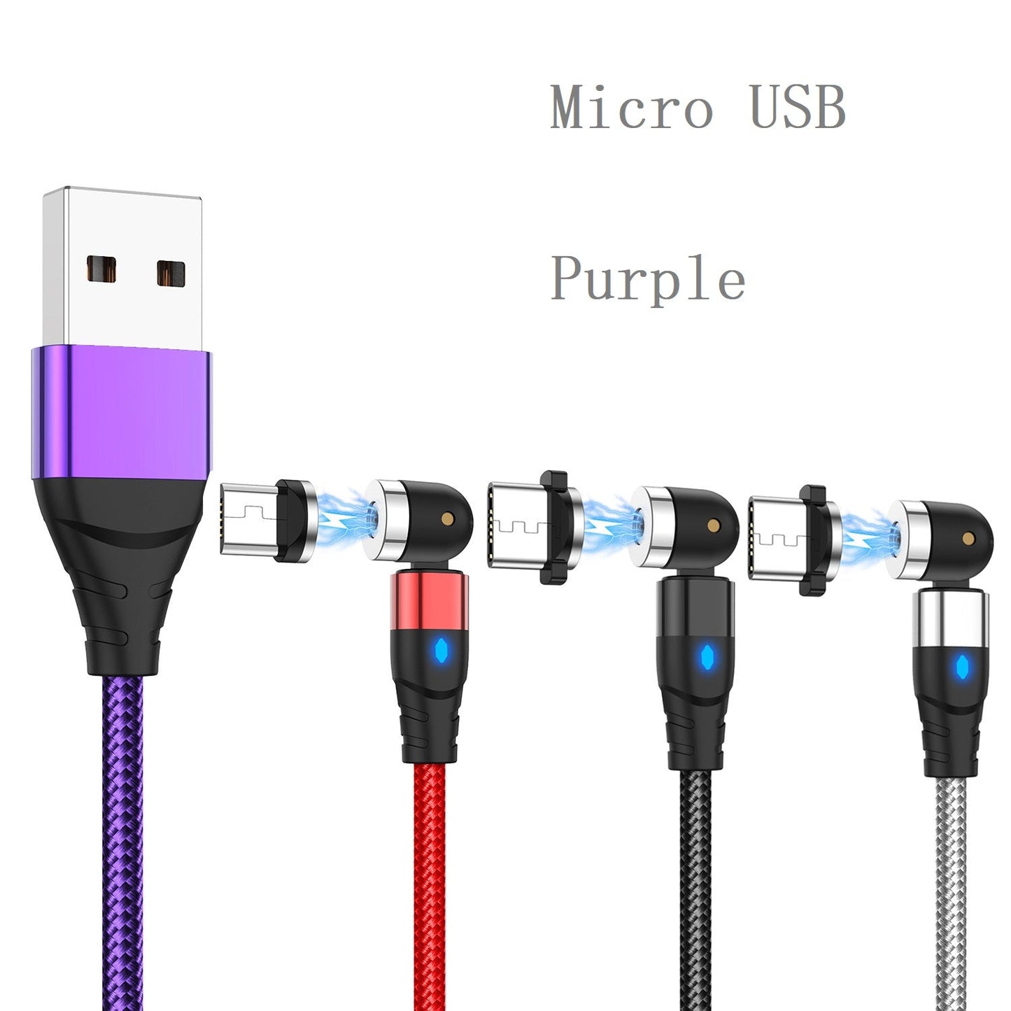 540° Rotating Magnetic Charging Cable for Android, iOS, and Type-C Devices - - #tag1#