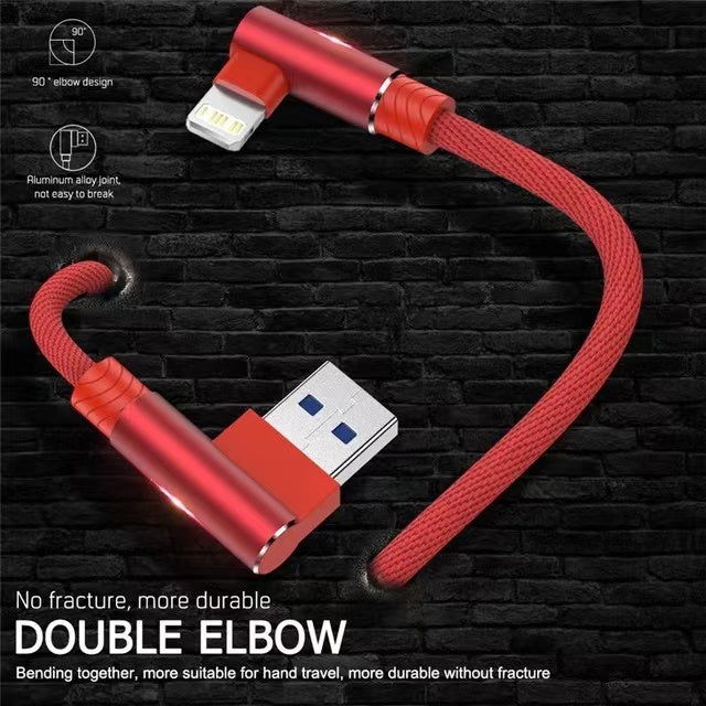 90 Degree Fast Charging USB Charger Cable - - #tag1#