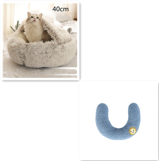 TopTrendyProduct Dog And Cat Round Plush Warm Bed House ZAG Pet Supplies