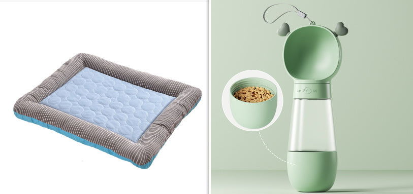 Breathable Cooling Pad Bed For Dogs Cats Ice Silk Soft Material - - #tag1#