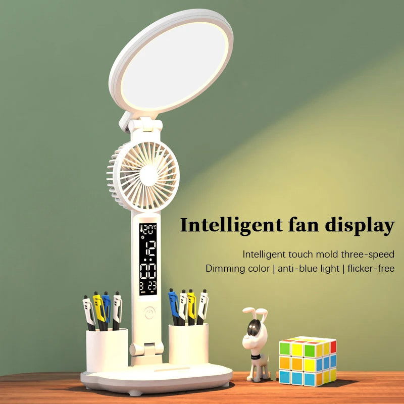 TopTrendyProduct Chargeable Desk Lamp LED Clock Plug-in LED Fan ZAG indoor lighting night lights
