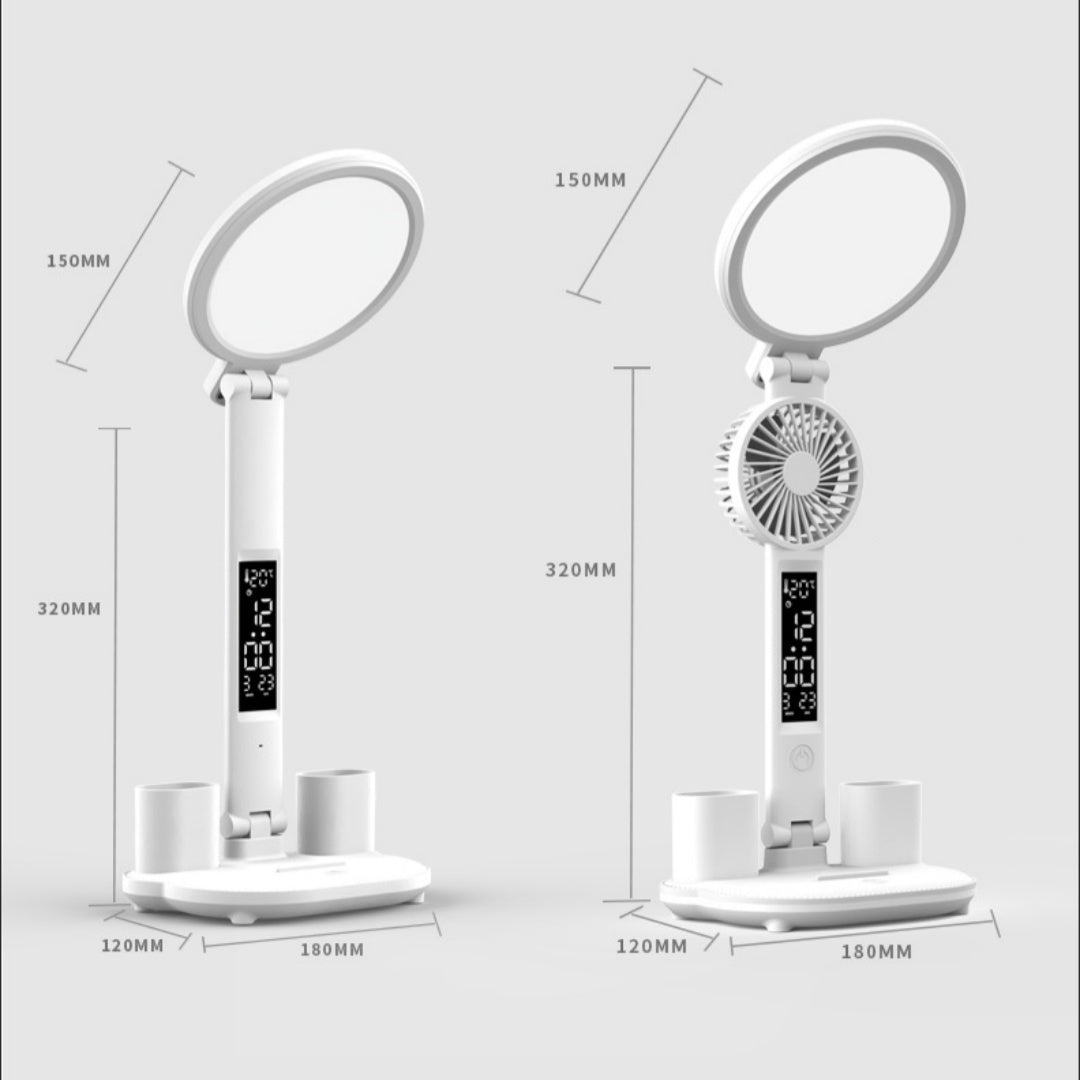TopTrendyProduct Chargeable Desk Lamp LED Clock Plug-in LED Fan ZAG indoor lighting night lights