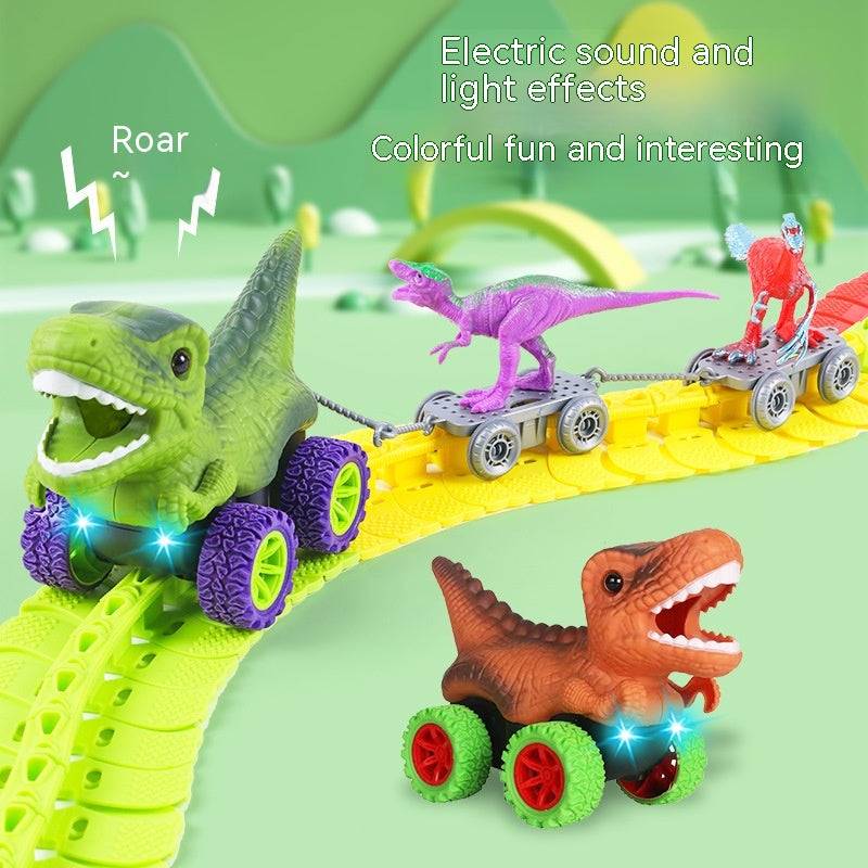 TopTrendyProduct Children's Roller Coaster Dinosaur Track Electric Plastic Toy TopTrendyProduct
