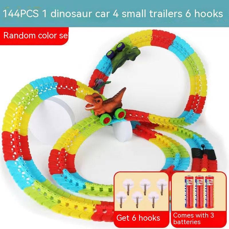 TopTrendyProduct Children's Roller Coaster Dinosaur Track Electric Plastic Toy TopTrendyProduct