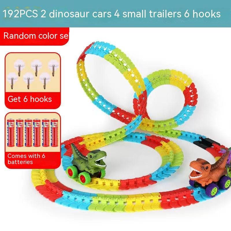 TopTrendyProduct Children's Roller Coaster Dinosaur Track Electric Plastic Toy TopTrendyProduct