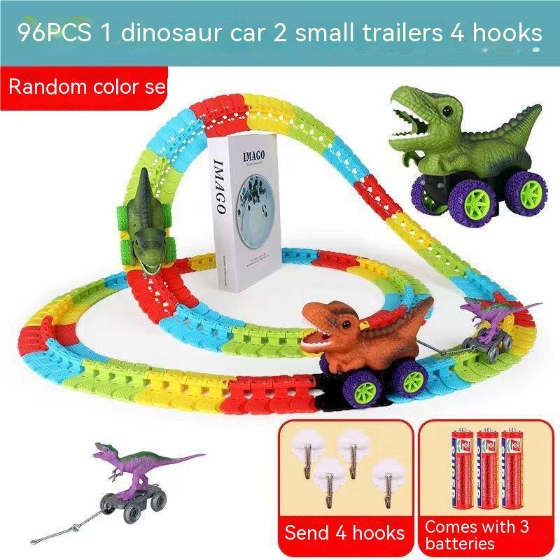 TopTrendyProduct Children's Roller Coaster Dinosaur Track Electric Plastic Toy TopTrendyProduct