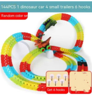 TopTrendyProduct Children's Roller Coaster Dinosaur Track Electric Plastic Toy TopTrendyProduct