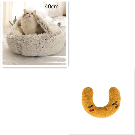 TopTrendyProduct Dog And Cat Round Plush Warm Bed House ZAG Pet Supplies