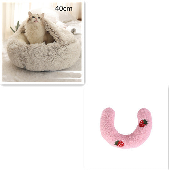 TopTrendyProduct Dog And Cat Round Plush Warm Bed House ZAG Pet Supplies