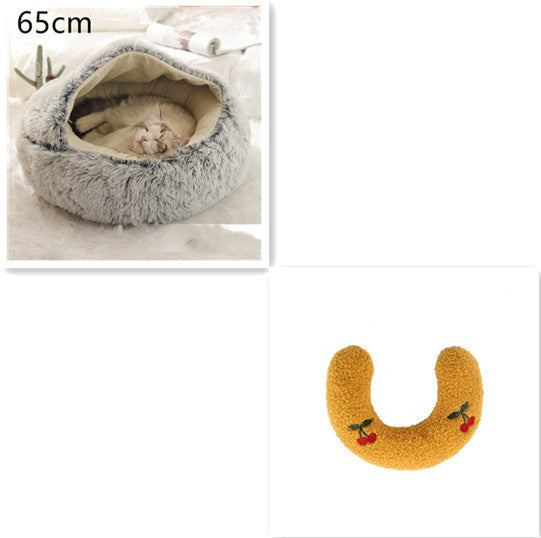 TopTrendyProduct Dog And Cat Round Plush Warm Bed House ZAG Pet Supplies