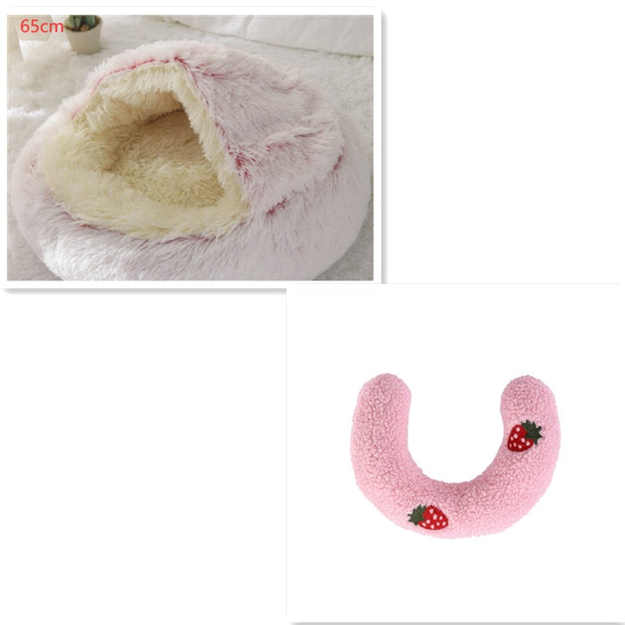 TopTrendyProduct Dog And Cat Round Plush Warm Bed House ZAG Pet Supplies
