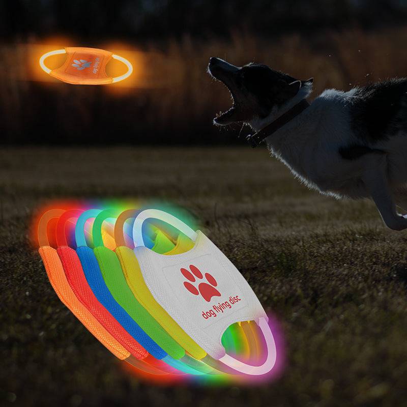 TopTrendyProduct Dog Flying Discs Light Glowing LED Interactive Toys ZAG Pet Supplies