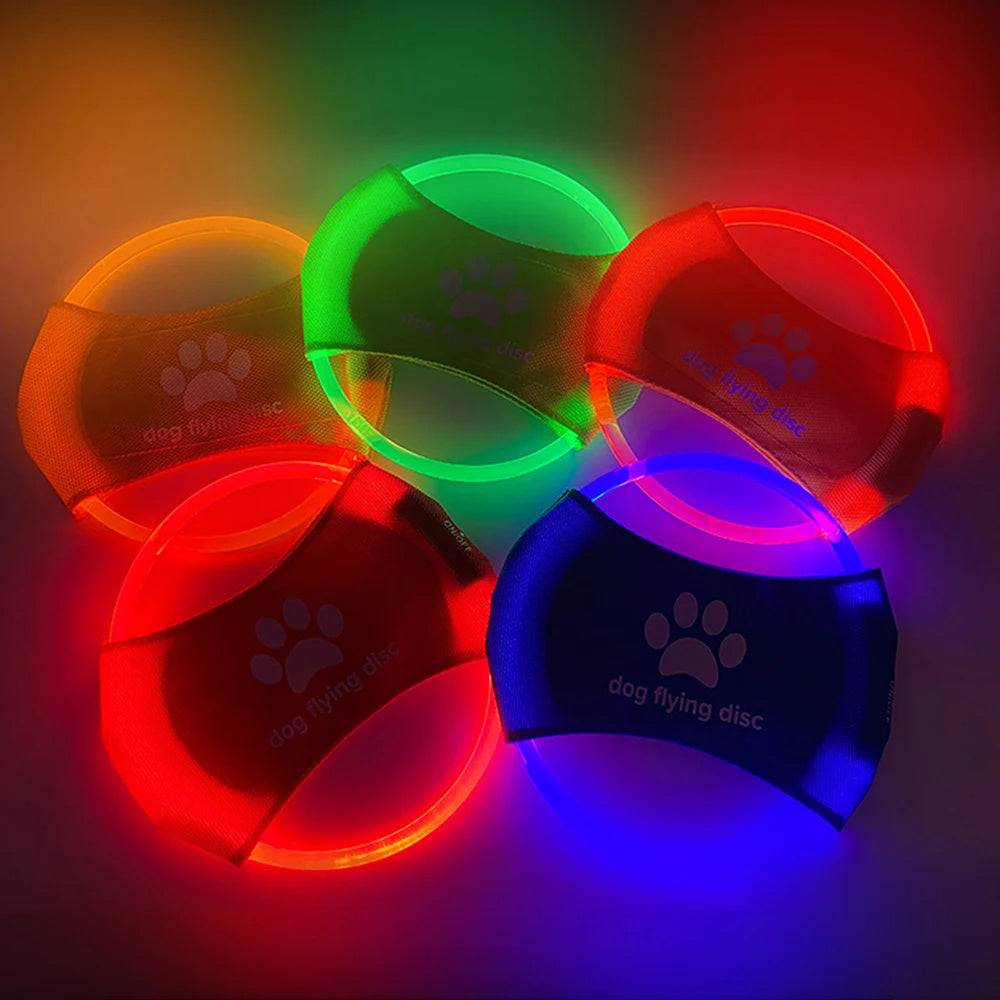 TopTrendyProduct Dog Flying Discs Light Glowing LED Interactive Toys ZAG Pet Supplies