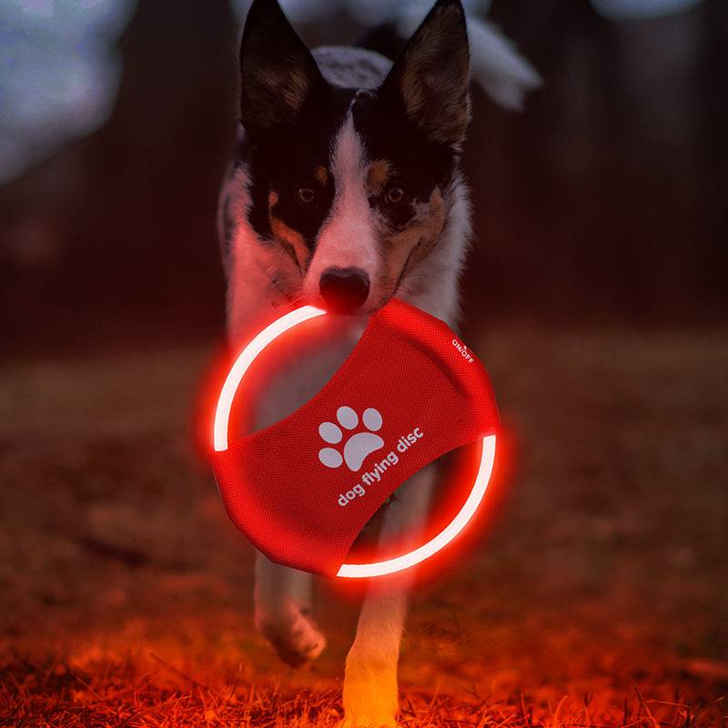 TopTrendyProduct Dog Flying Discs Light Glowing LED Interactive Toys ZAG Pet Supplies