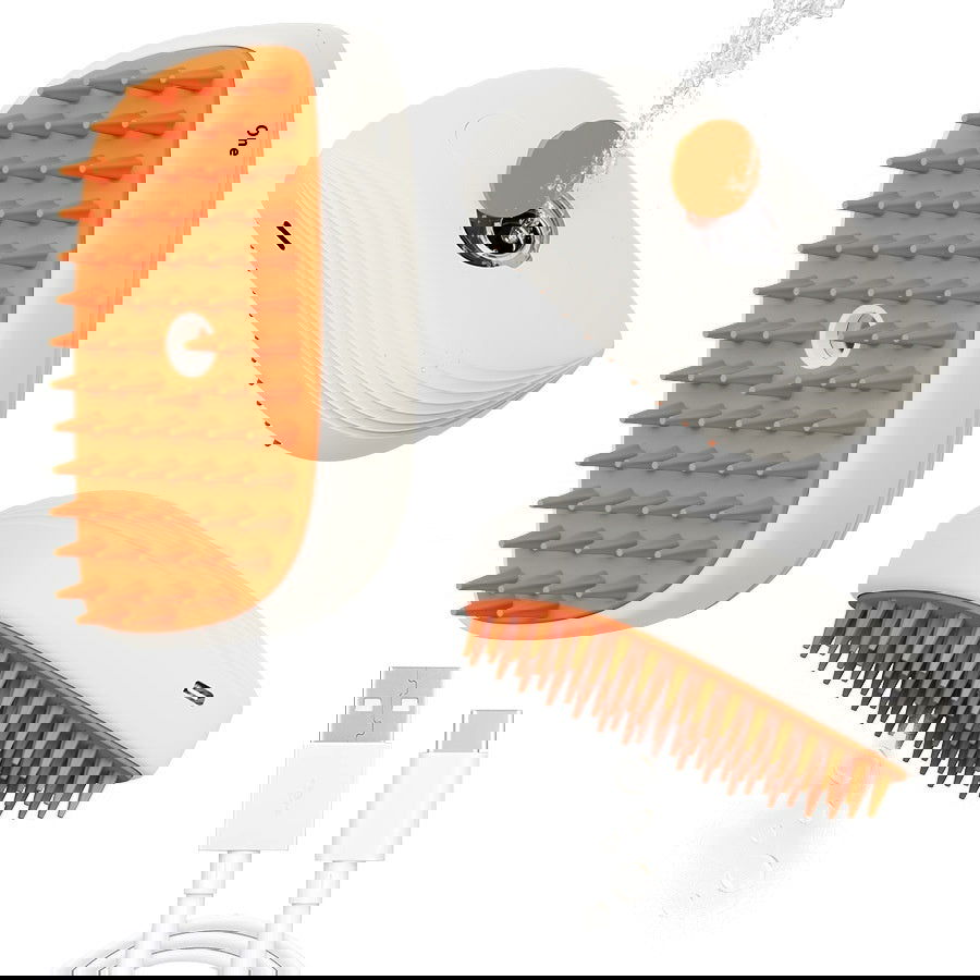 TopTrendyProduct Pets Steam Brush Spray Massage Comb Grooming Tools ZAG Pet Supplies