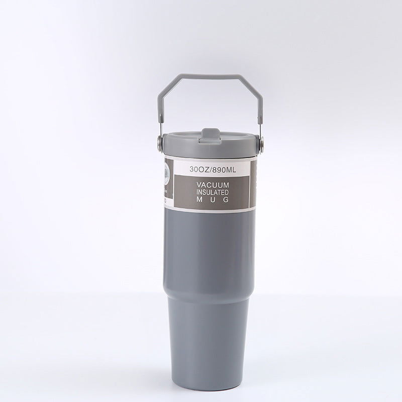 TopTrendyProduct Portable Car Cup Stainless Steel Sports Water Bottle With Handle ZAG auto FitTrend