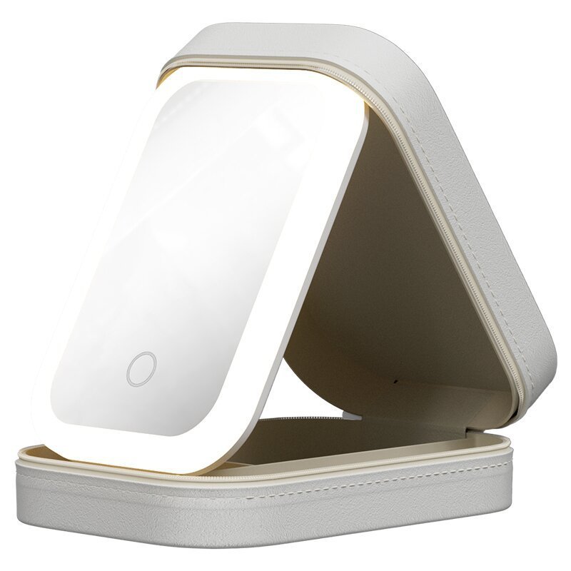 Portable Travel Makeup Storage Box With LED Light Mirror - TopTrendyProduct - - #tag1# - #tag2#