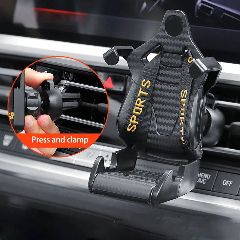 Racing Seat Shape Car Phone Holder 360 Degree Rotatable - TopTrendyProduct - - #tag1# - #tag2#