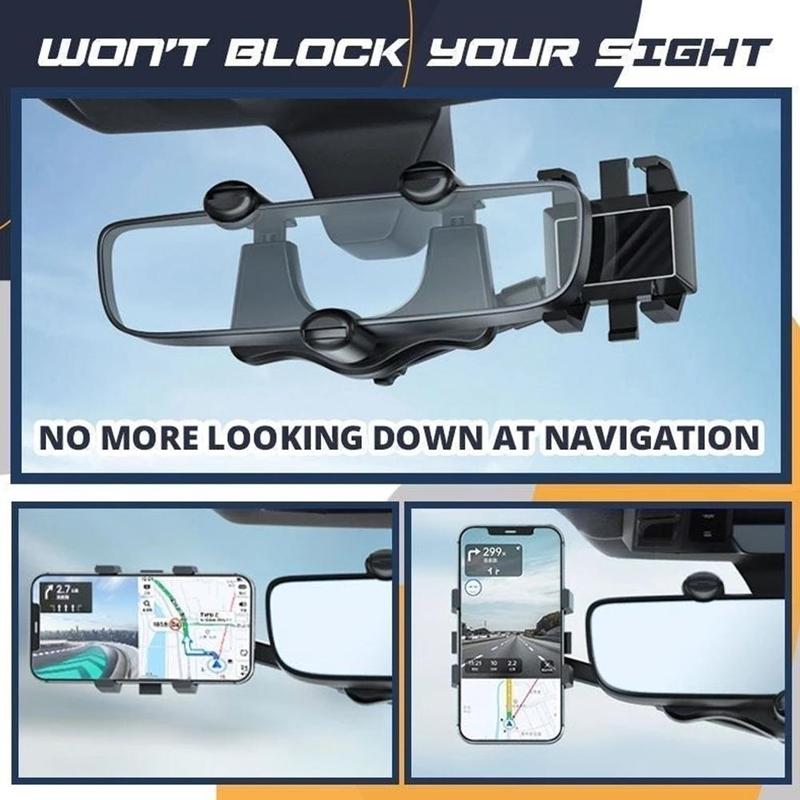 Rearview Mirror Rotatable Phone Holder For Car - TopTrendyProduct - - #tag1# - #tag2#
