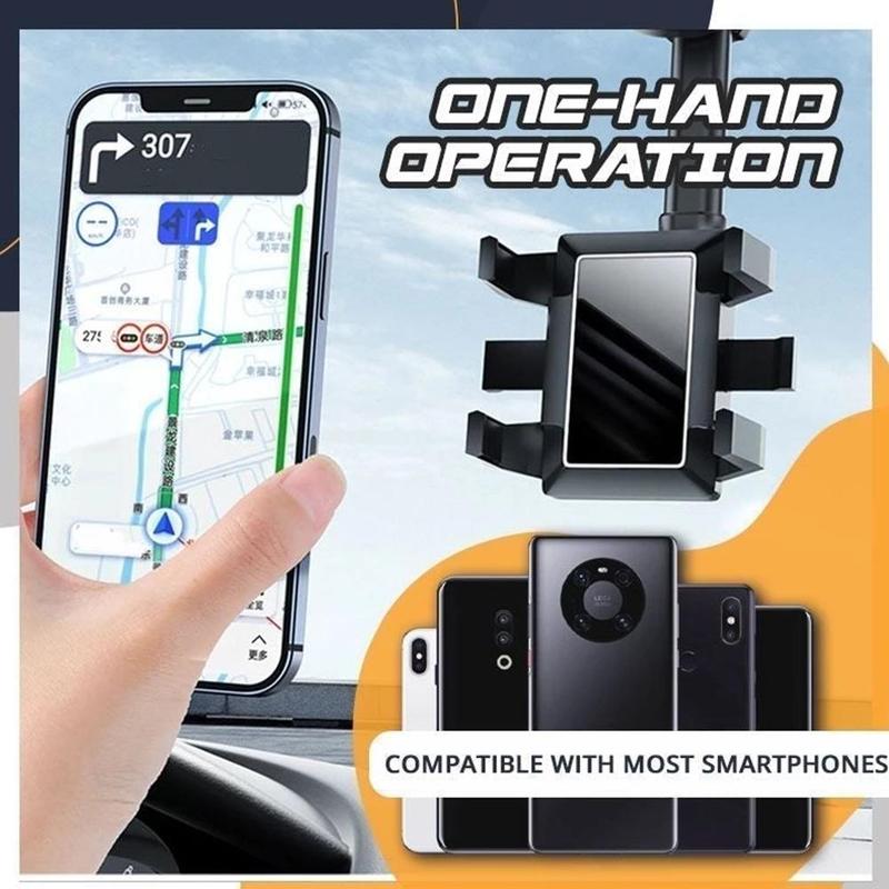 Rearview Mirror Rotatable Phone Holder For Car - TopTrendyProduct - - #tag1# - #tag2#