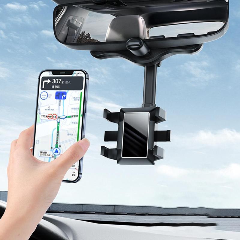 Rearview Mirror Rotatable Phone Holder For Car - TopTrendyProduct - - #tag1# - #tag2#