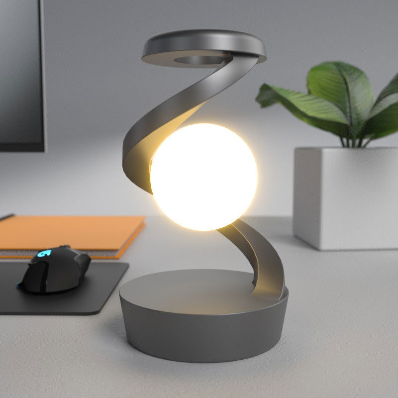 Rotating Moon Desk Lamp With Phone Wireless Charging - TopTrendyProduct - - #tag1# - #tag2#