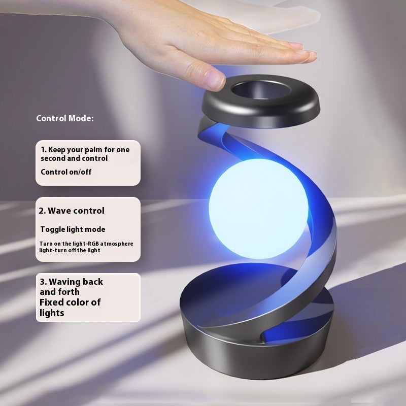 Rotating Moon Desk Lamp With Phone Wireless Charging - TopTrendyProduct - - #tag1# - #tag2#